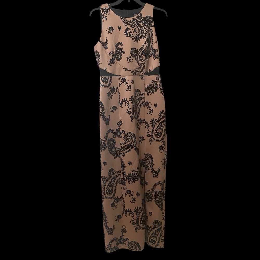 Enfocus Studio slit mesh insert dress